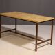 Table de cuisine industrielle vintage du bloc de l'Est, années 1950, Tchécoslovaquie