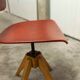 Workshop chair 1950 feet compass skaï red atypical