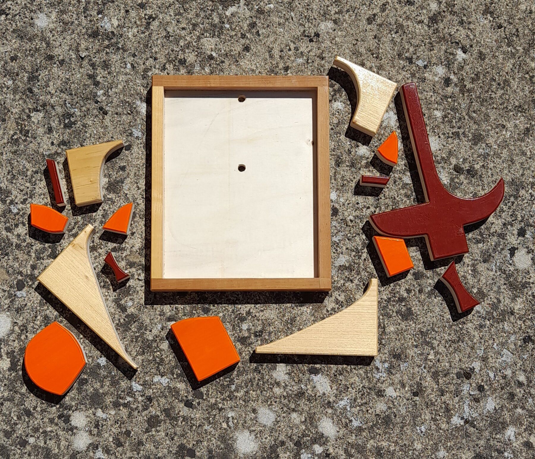 Wooden tree puzzle