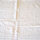 Woven linen country tablecloth - old square tablecloth 160x160 *B3*