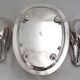 Idiot, double sauce boat + liners, Minerva silver, excellent condition, 19th century, 1.798 kg
