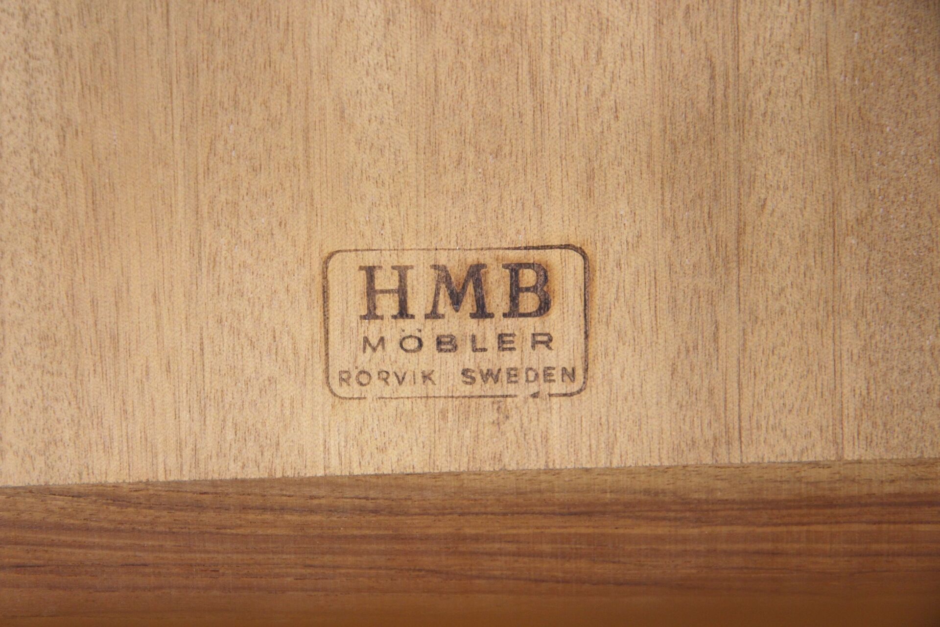 Table d'appoint scandinave en teck, HMB, Suède, 1950