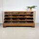 Solid Oak Haberdashery Glass Showcase with 16 Drawers – ca. 1940s