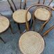 Suite of 4 chairs bistrot Fischel Nr 18 bentwood
