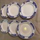 6 flat plates model Dombasles Sarreguemines France Art Deco