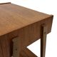 Vintage Compact Cabinet Bedside Table Teak Veneer 1960s