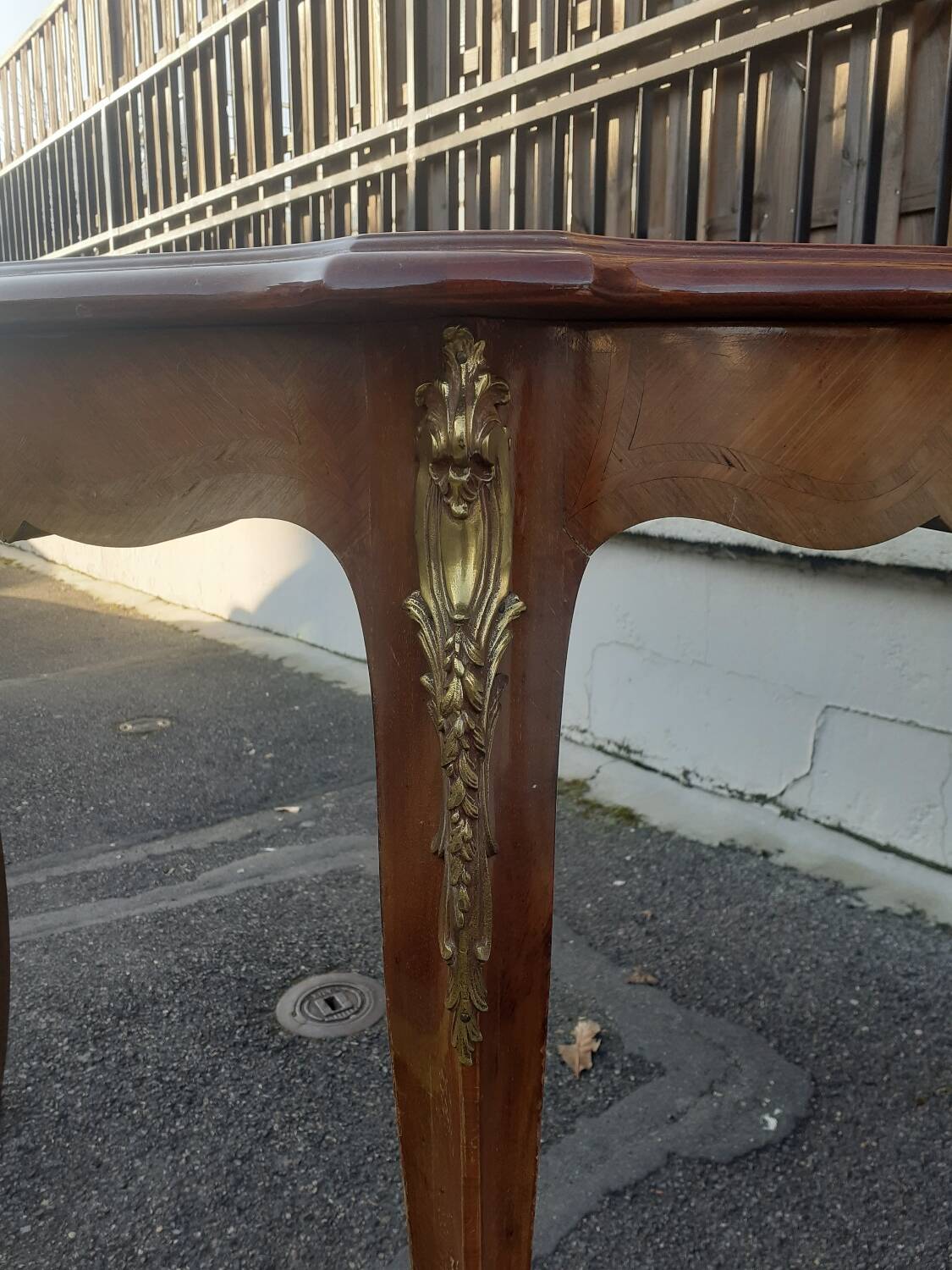 Marquetry dining table