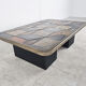 Vintage brutalist coffee table, 1970s