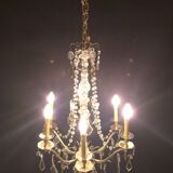 Chandelier with crystal tassels