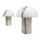 Paire de lampes de table champignon vintage