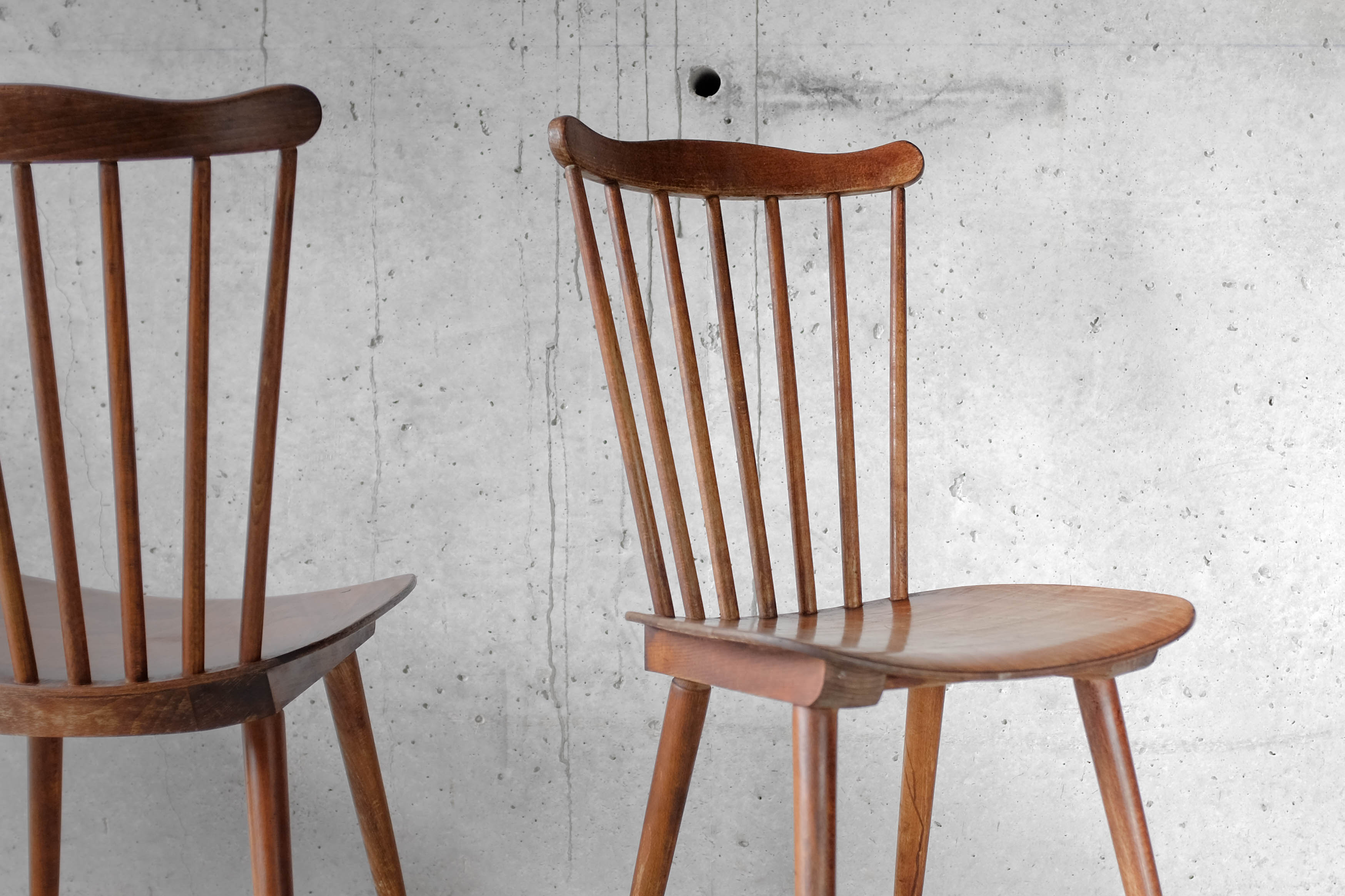 Set of 4 bistro chairs "Menuet" years 60/70