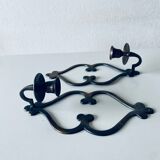 Pair of wall candle holders