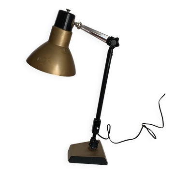 Lampe vintage 1950 architecte Super Chrome champagne - 55 cm