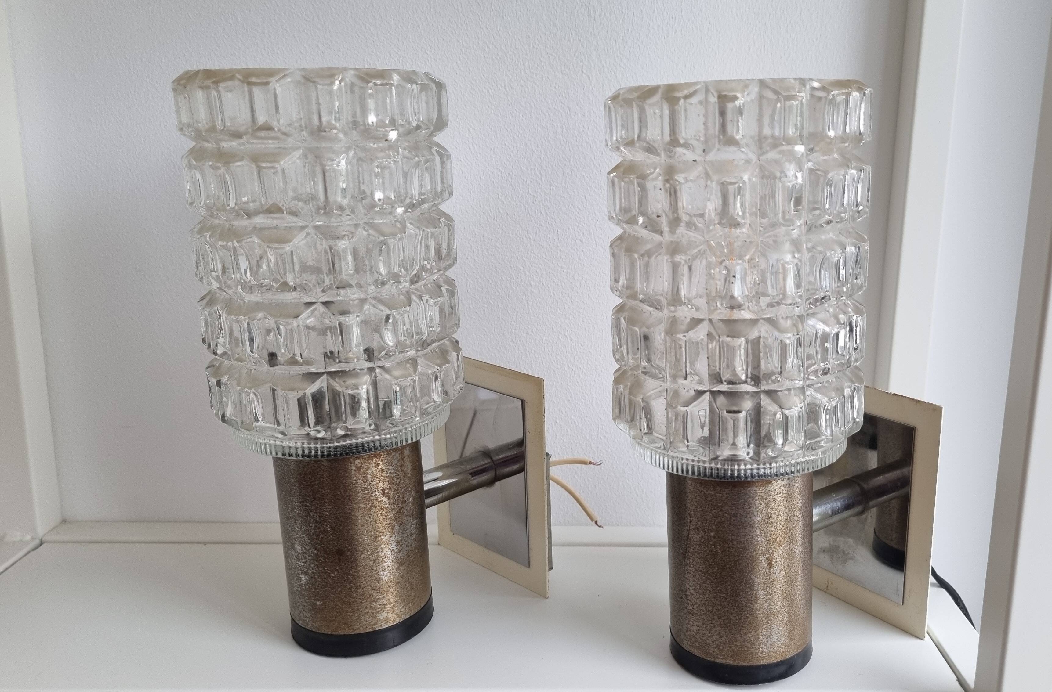 Pair of Targetti wall lights