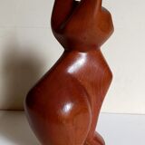 Scandinavian cat in vintage solid wood