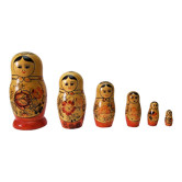Russian Dolls Old Matryoshka ( USSR )