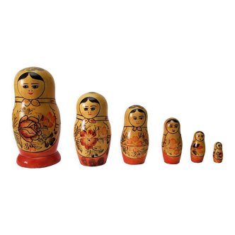 Russian Dolls Old Matryoshka ( USSR )