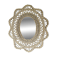 Large braided rattan mirror 1960