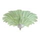 Venetian Leaves Flush Mount in Green Murano Glass by Simoeng