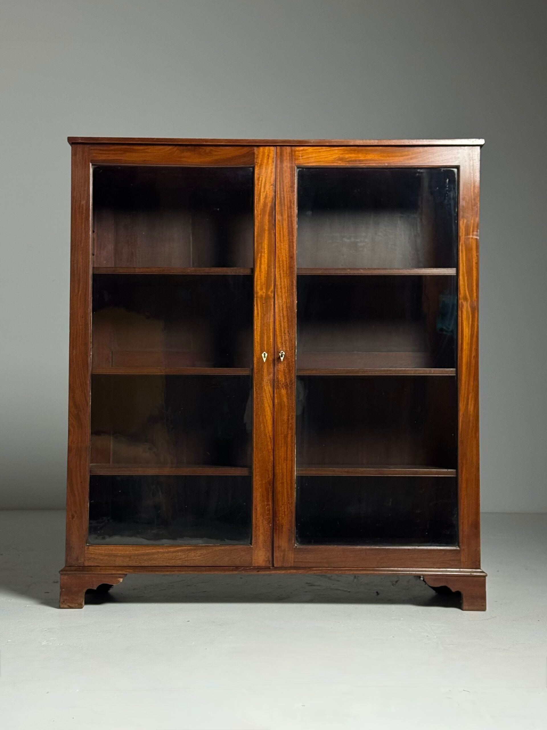 Mahogany display cabinet 19th century antique
