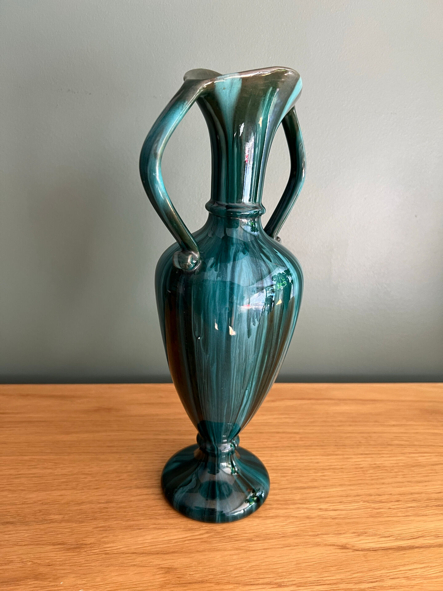 Art Nouveau vase with double handles from Vallauris - Jérôme Massier