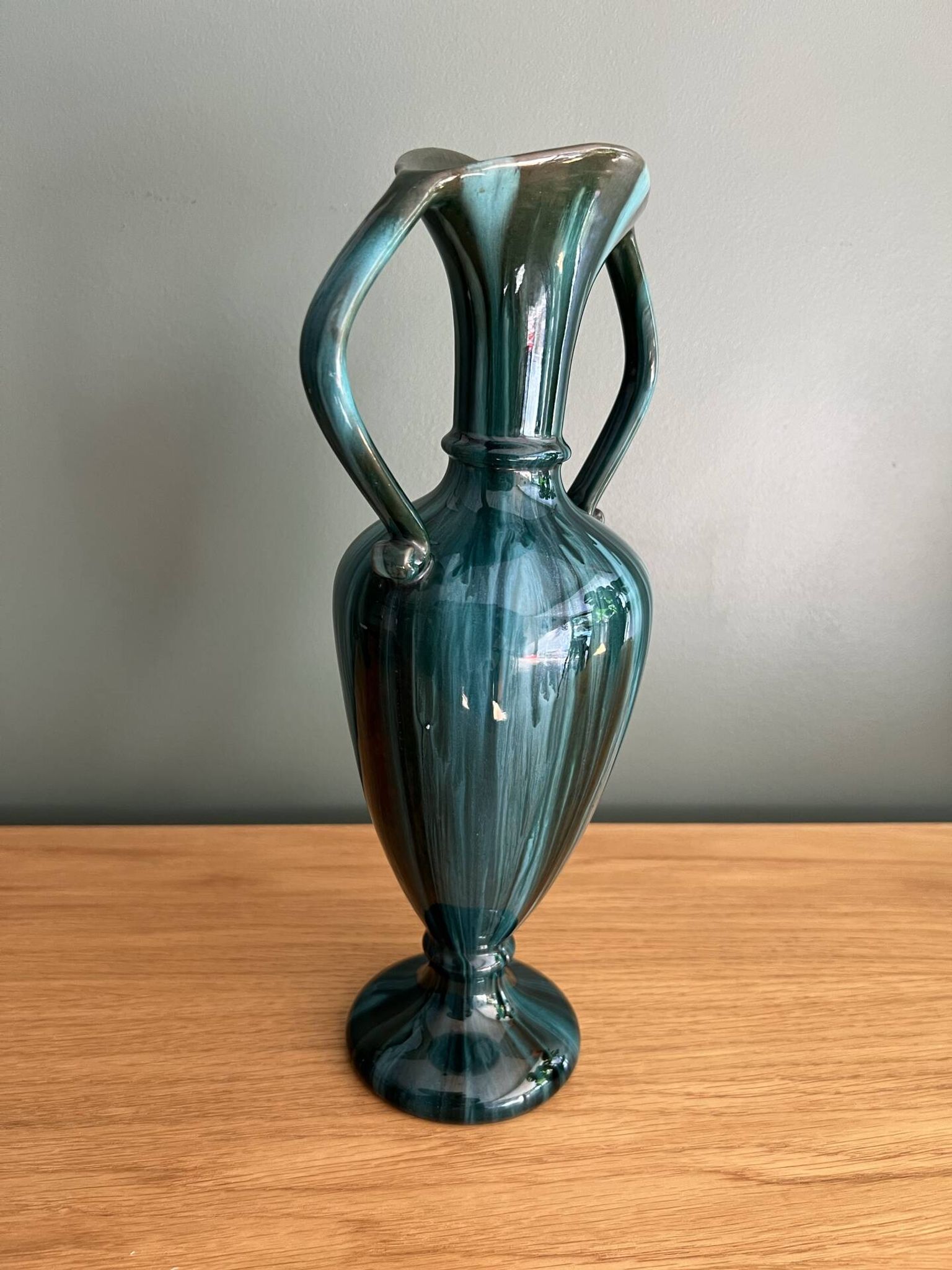 Art Nouveau vase with double handles from Vallauris - Jérôme Massier