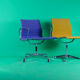 Set of 8 chairs model EA108 & EA107 by Charles and Ray Eales Vitra edition
