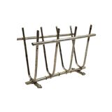 Hollywood regency magazine rack  GM Montagnani, Italy 1970s   bamboo shaped