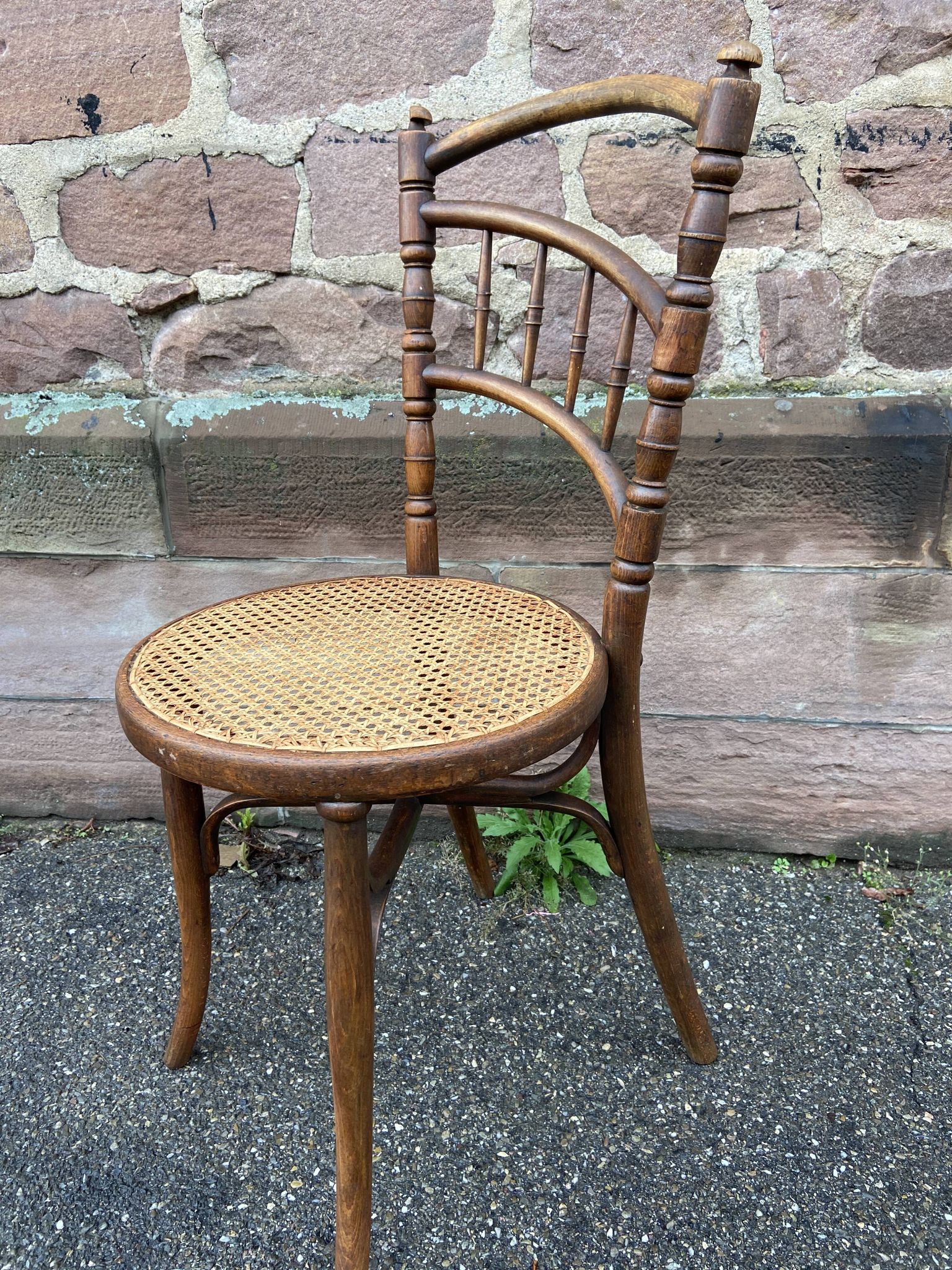 Pair of Viennese bistro café chairs by L. & H. Cambier Frères bentwood belgium