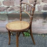Pair of Viennese bistro café chairs by L. & H. Cambier Frères bentwood belgium
