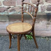 Pair of Viennese bistro café chairs by L. & H. Cambier Frères bentwood belgium