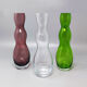 3 vases en verre de Murano par Nason, fabriqué en Italie 1970