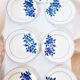 7 plates with dessert Porcelain de Limoges
