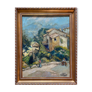 Tableau Vielles maisons à Cagne