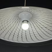 Murano glass pendant lamp, tourbillon, Italy, 1970s
