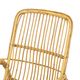Italian rattan armchair, French Riviera style; Bohemian style side table
