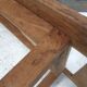 Vintage slatted oak bed base, 1950