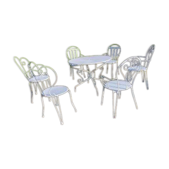 Salon de Jardin Fer Forgé 1900