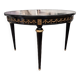Table ancienne patinée noire style Louis XVI