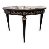 Antique black patinated table in Louis XVI style