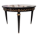 Table ancienne patinée noire style Louis XVI