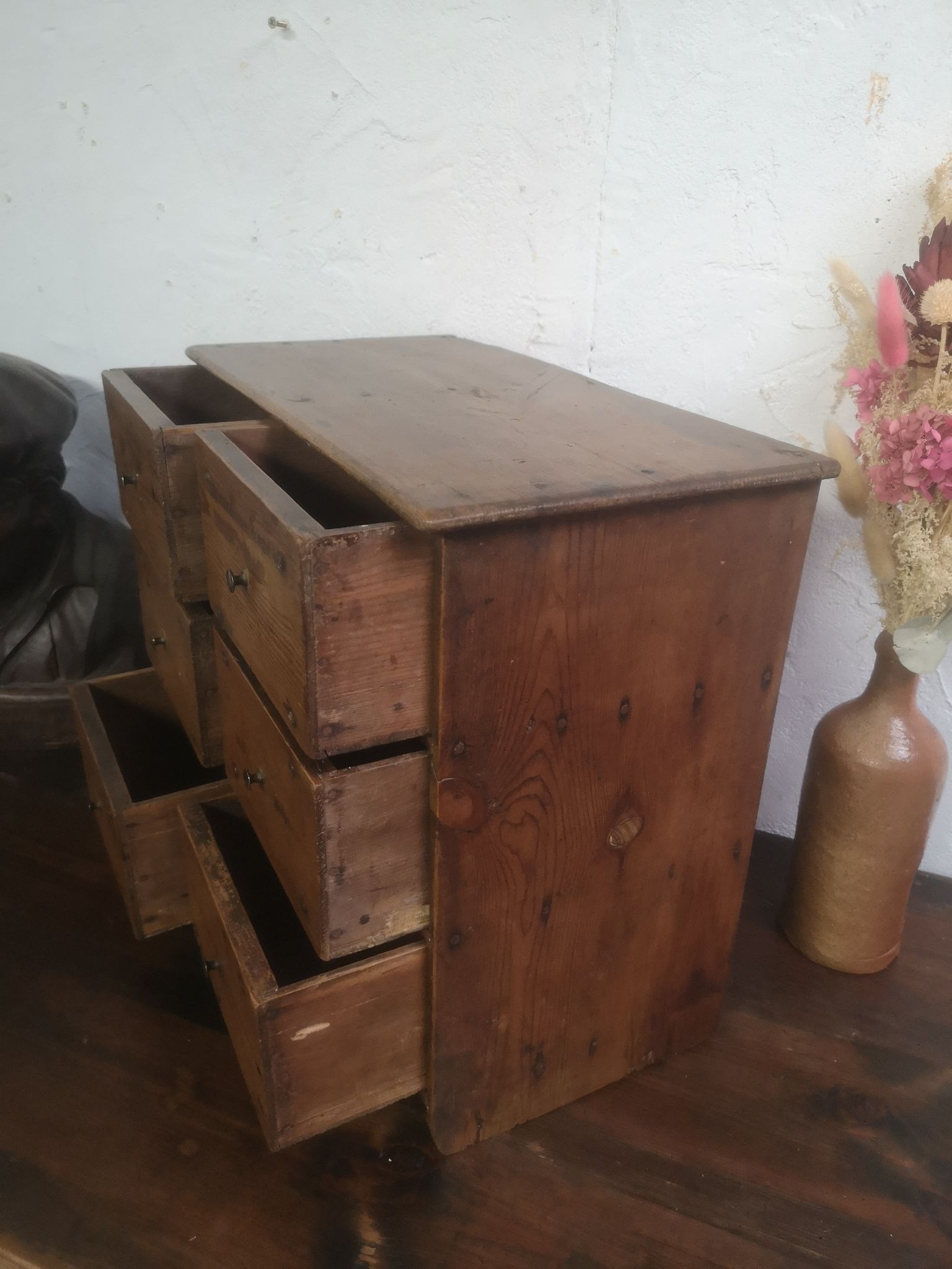 Old cabinet drawer 20-30s loom wood workshop
