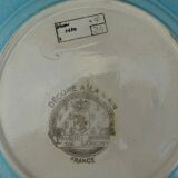 Decorative plate in Longwy enamels