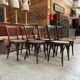 Suite of 9 bistro chairs from the early 20th century