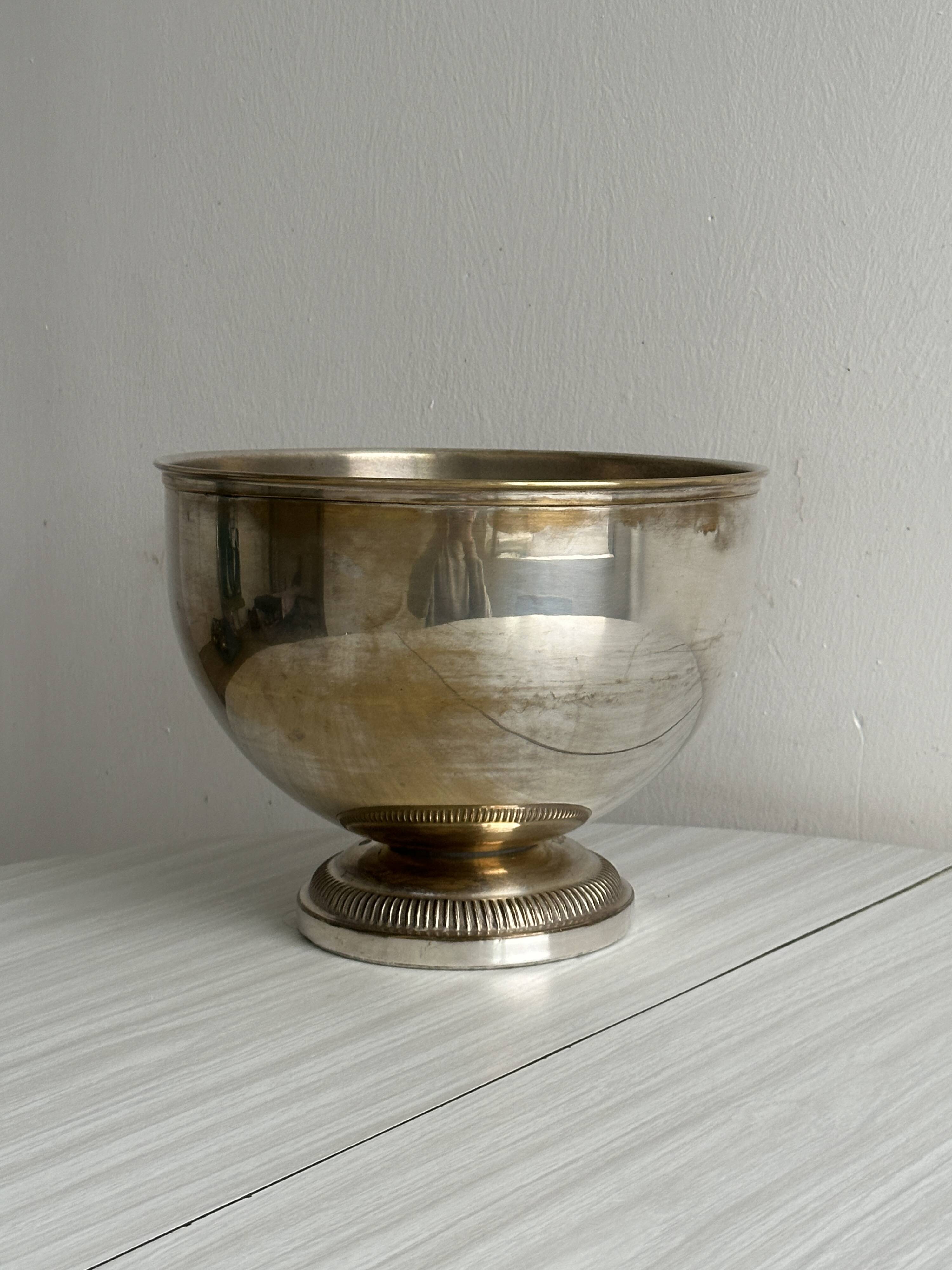 antique patinated champagne ice bucket