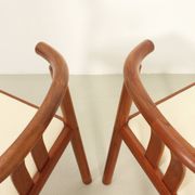 Six teak chairs by Hans J. Frydendal, Denmark 1970