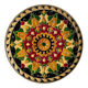 Assiette cloisonnée laiton vintage