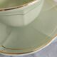Green and gold tea cup, Villeroy and Boch style, vintage, 1950s