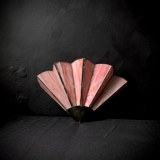 Appliques éventail rose