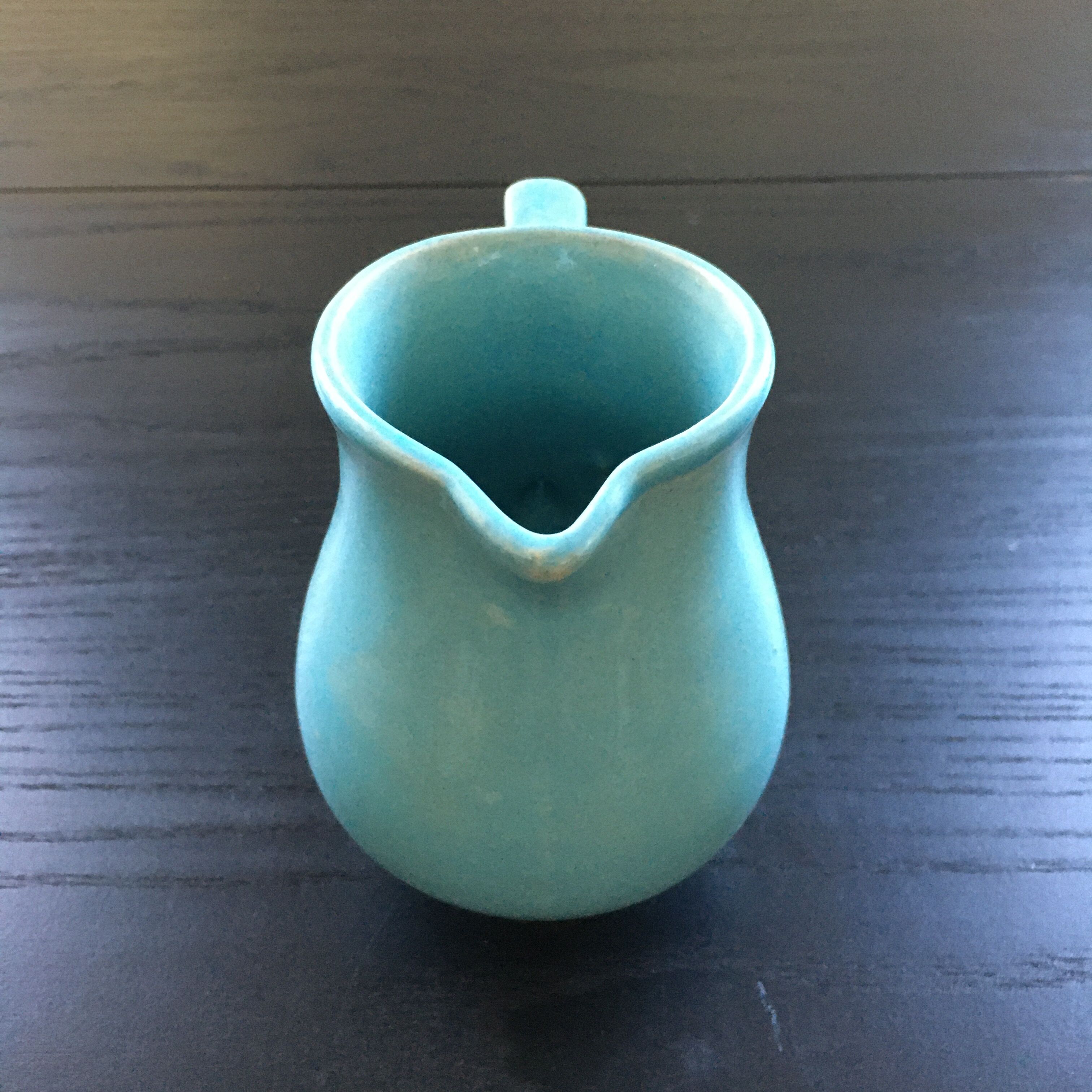 Sky blue pitcher
